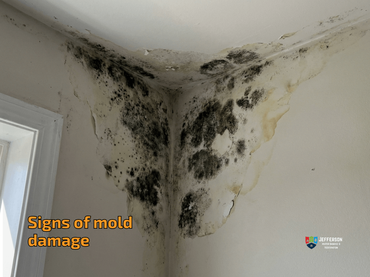signs of mold damage in wall philly