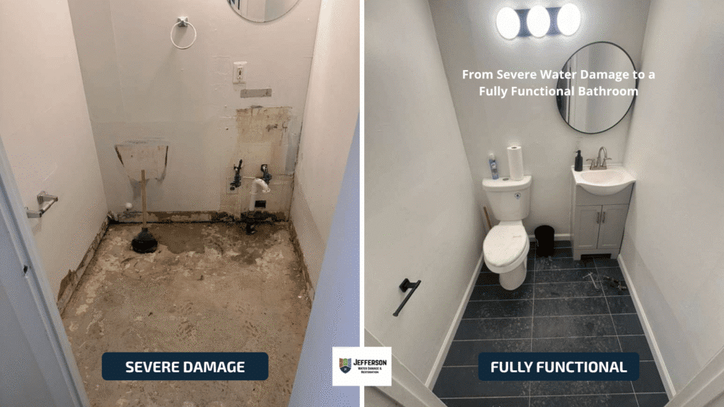 From Severe Water Damage to a Fully Functional Bathroom in philadelphia