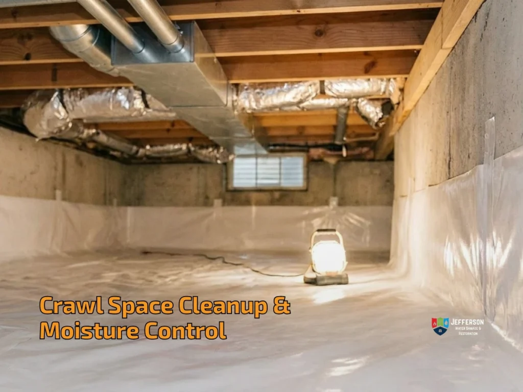 crawl space cleanup and moisture control philly