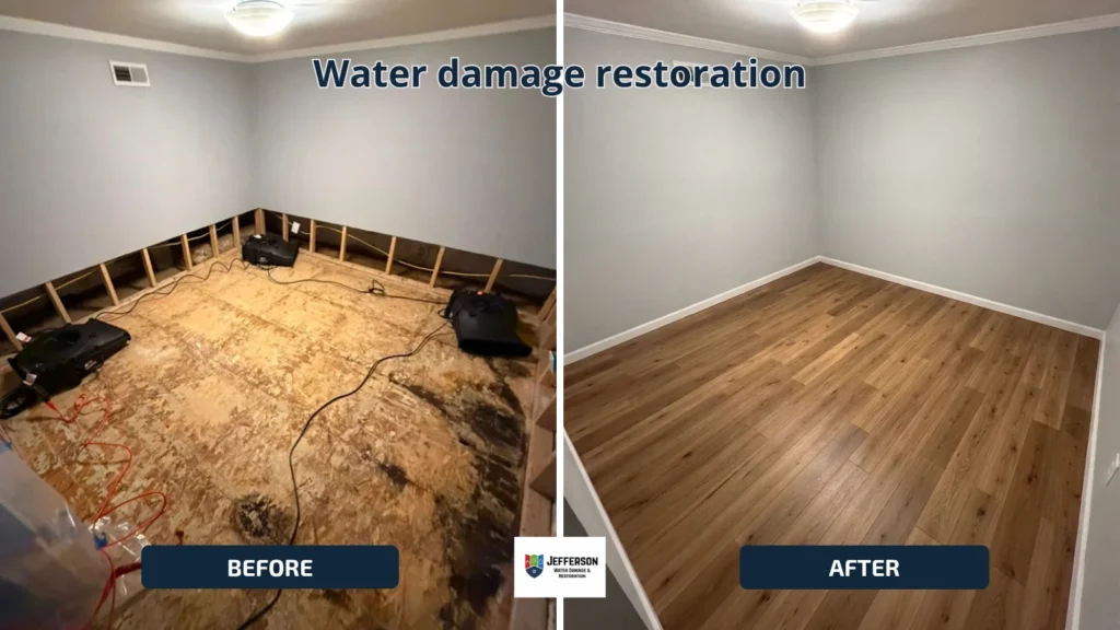 water damage restoration case