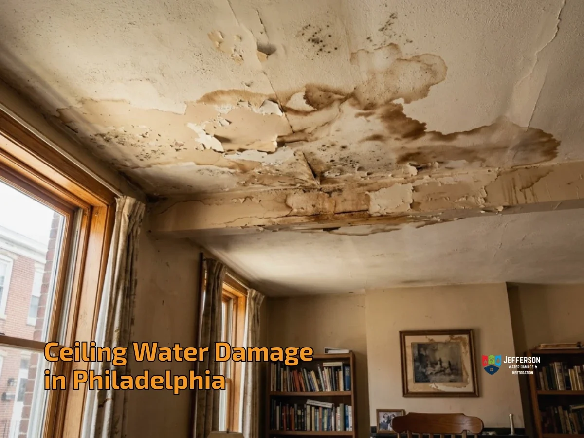 ceiling water damage repair in philadelphia