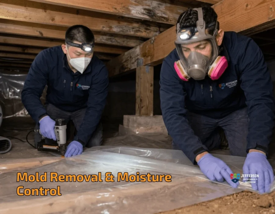 mold removal and moisture control crawl space