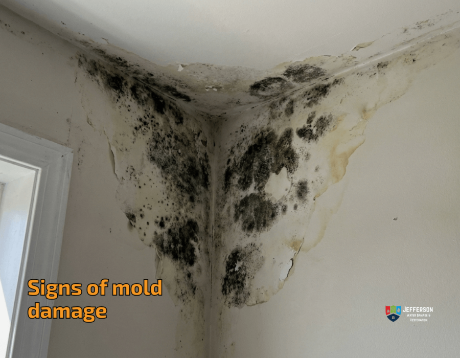 signs of mold damage in wall philly